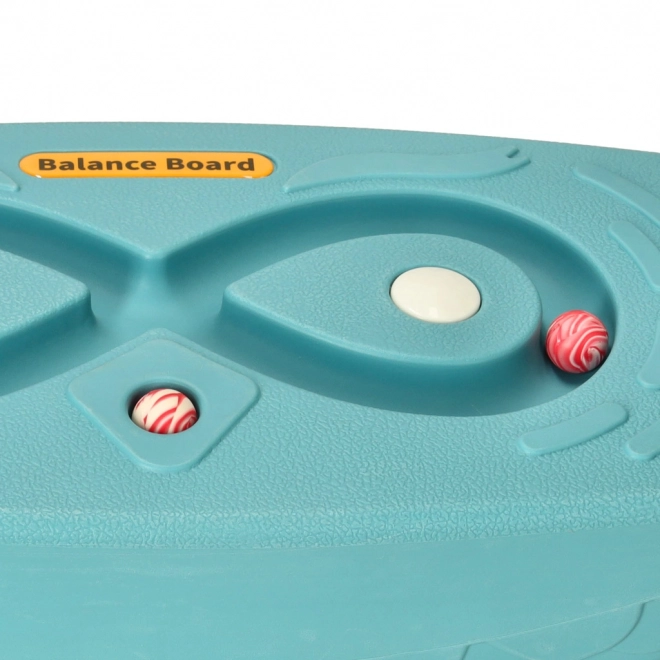 Balansschommelplank met doolhof voor kinderen turquoise