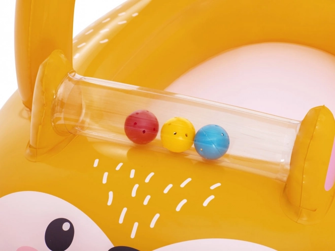 Opblaasboot voor kinderen Vos met afneembaar zonnescherm