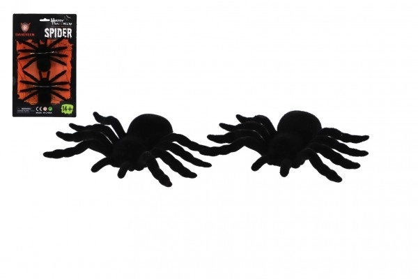Kleine spinnen 2 stuks pluche carnaval