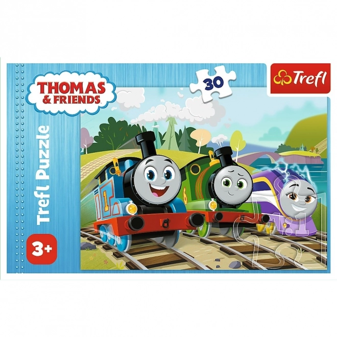 Puzzel 30 stukjes Vrolijke Thomas en vrienden