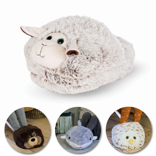 Cozy Noxxiez CS905-2 Schaap - verwarmende pluche slipper