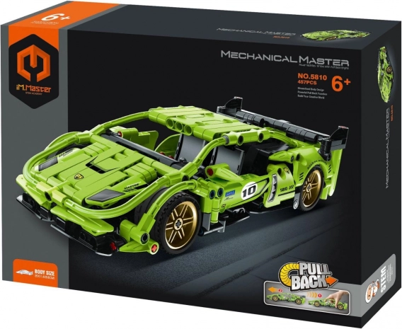 Bouwpakket sportauto met terugtrekmotor 457 stukjes iM.Master