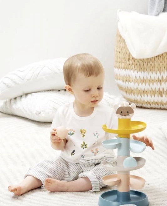 Abrick toren met balletjes voor de kleintjes