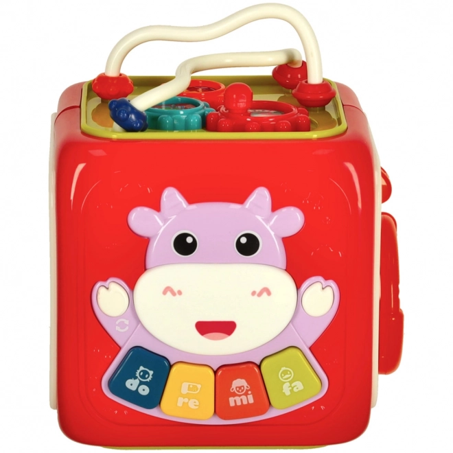 Interactieve educatieve kubus 6-in-1 Bibi-inn roze