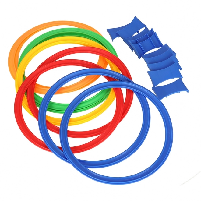 Springenspel - gekleurde ringen
