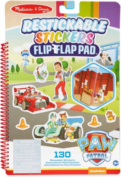 Paw Patrol herbruikbare stickers Flip‑Flap – klassieke missies