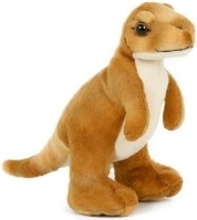 Bruine pluchen dinosaurus 20 cm