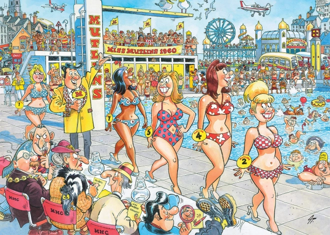 Wasgij Destiny 9: Super Modellen Puzzel 1000 Stukken