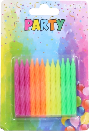 Neonkaarsen 24 stuks