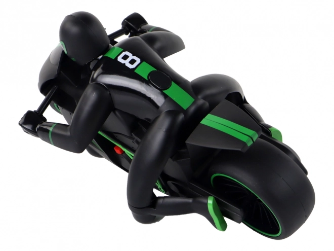 RC motorfiets met snelheid van 20 km/u, groen