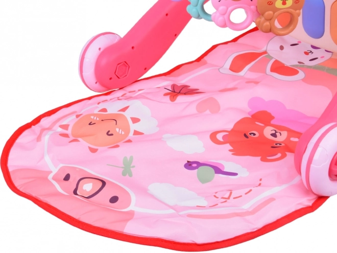 Roze educatieve mat speelgoed voor baby's 3-in-1