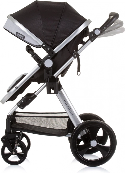 CHIPOLINO Kinderwagen Combinatie HAVANA 2v1 Obsidian