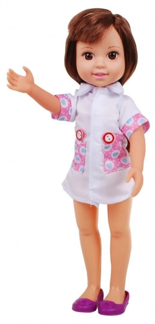 Grote verpleegsterpop voor kinderen 3+ Artsbenodigdheden + stethoscoop + thermometer + spuit