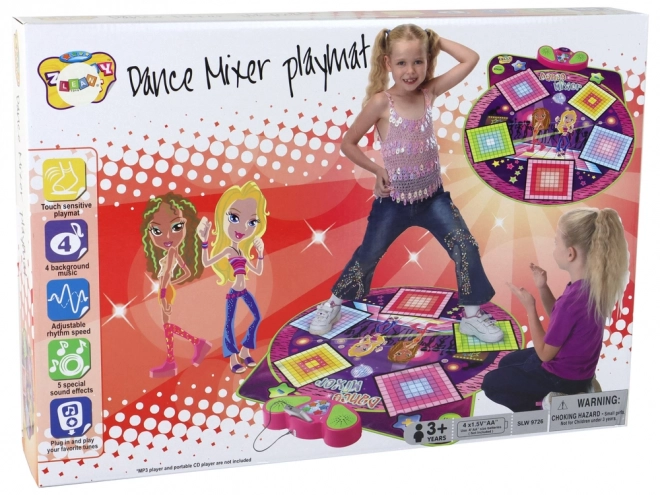 Kinder dansmat met batterijen Lichten Geluiden Dans 91cm x 93cm