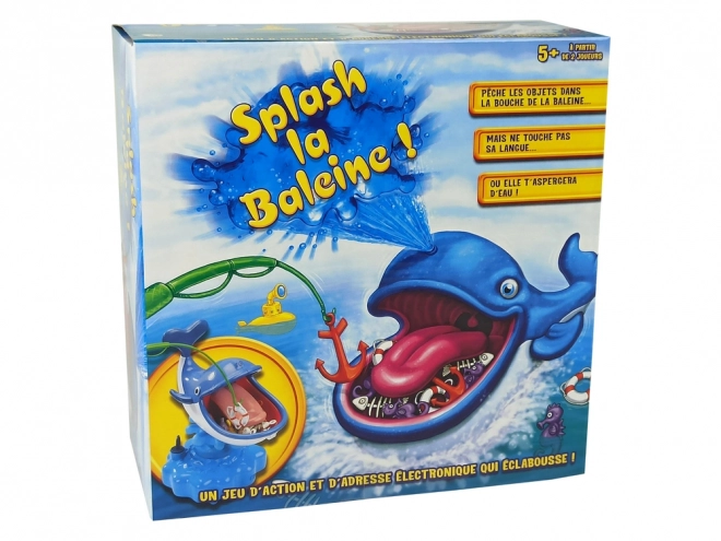 Water spuitende walvis arcade spel