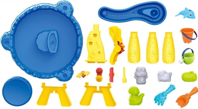 Woopie Water en Zand Tafel XL met Stoeltje 2-in-1 Dolfijn 12 st.