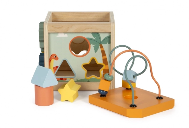 Small foot Houten motorische kubus Dino