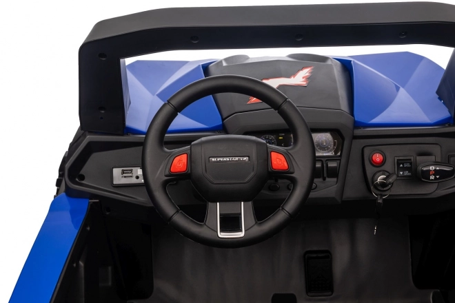 Elektrische kinderbuggy UTV-MX blauw