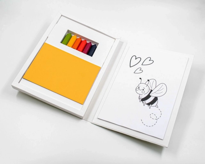Creatieve set met bijenwas krijtjes