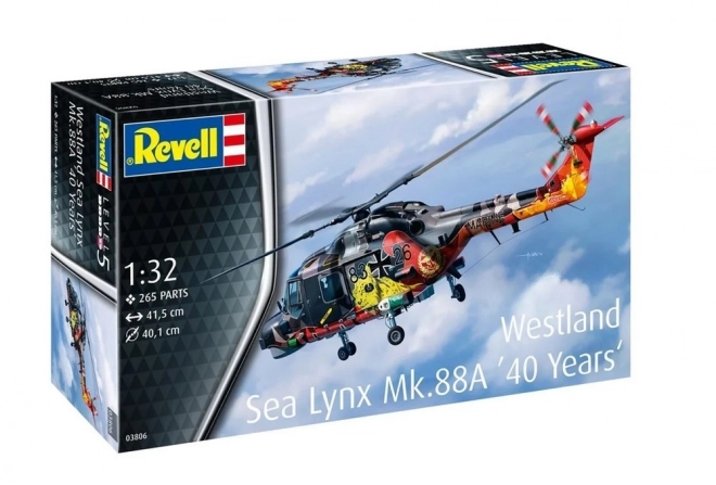 Plastic model helikopter Westland Lynx Speciale afwerking 1/32