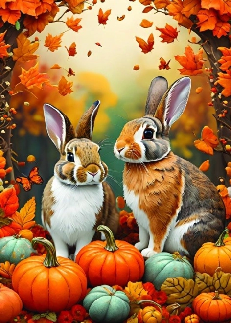 ALIPSON puzzel herfstkonijntjes 500 stukjes