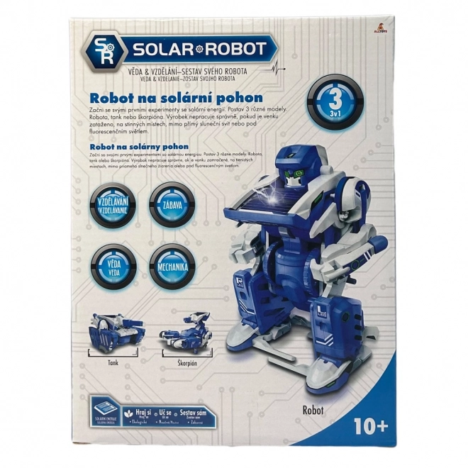 Zonne-energie aangedreven robot 3-in-1