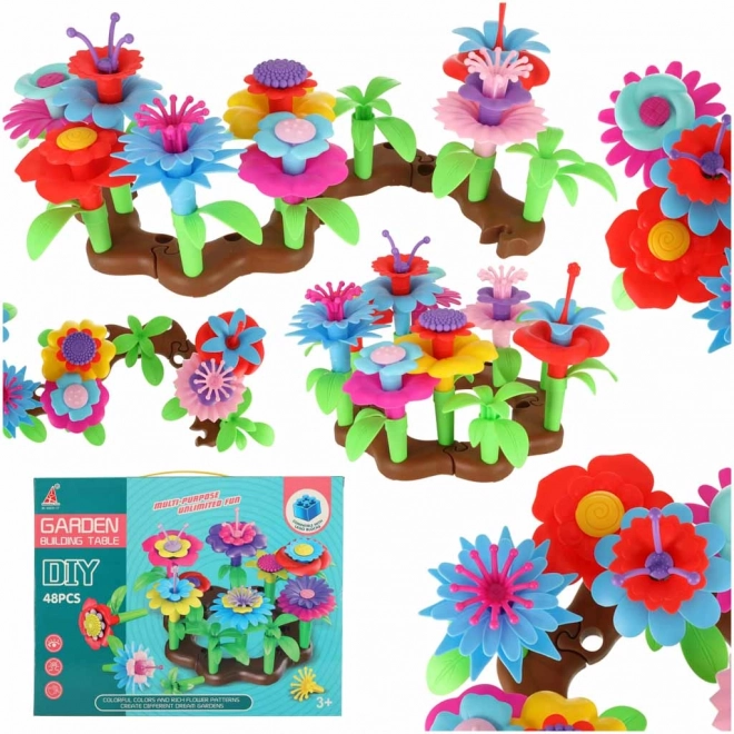 Creatieve bloem bouwset tuin
