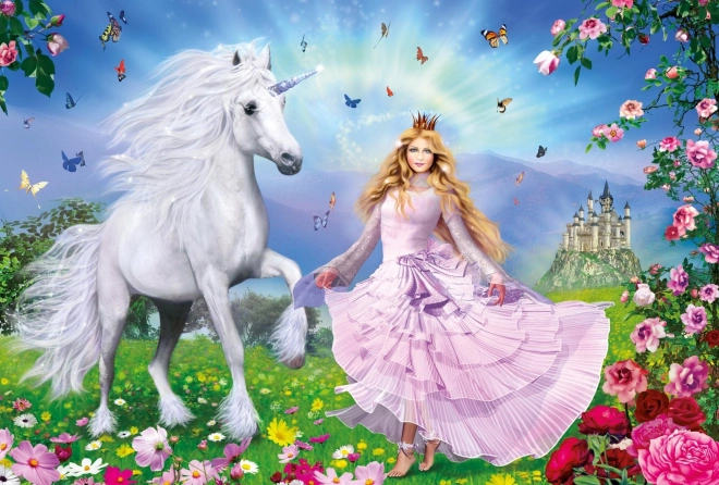 Puzzel Prinses en Eenhoorns 100 stukjes