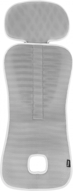 Ademend zitkussen voor autostoel Breeze gr. 2/3, Ice Grey