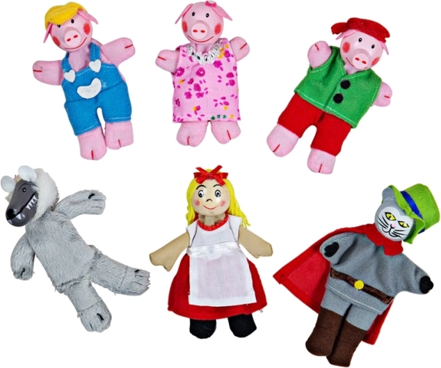 Vingertheater poppetjes sprookjesfiguren Bigjigs Toys