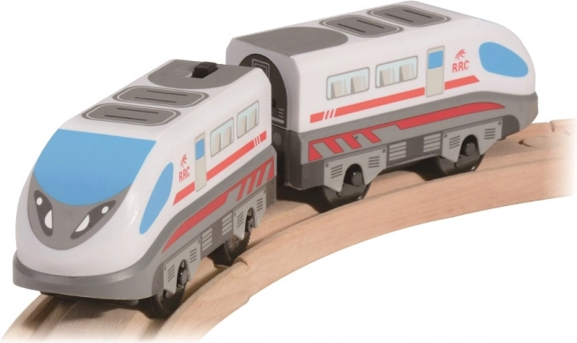 hogesnelheidsbatterijtrein 2KIDS TOYS voor houten treinbanen