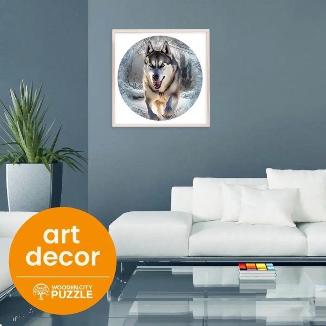 WOODEN CITY Houten puzzel Rennende Wolf 505 stukjes ECO