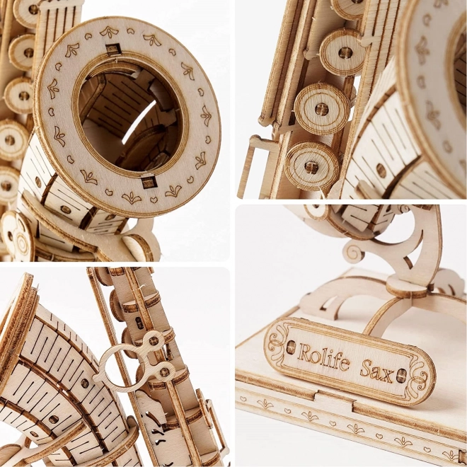 Saxofoon - 3D houten bouwpakket