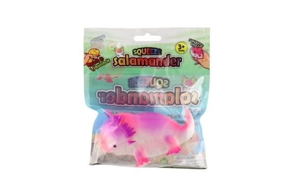 Antistress knijpbare siliconen salamander