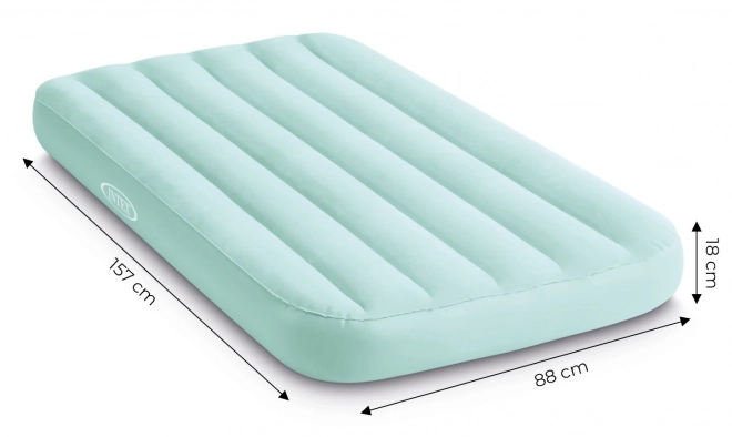 Opblaasbare kindermatras om te slapen 157x88x18 cm blauw INTEX 66803