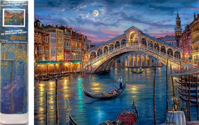 Diamant schilderen set - nacht Venetië
