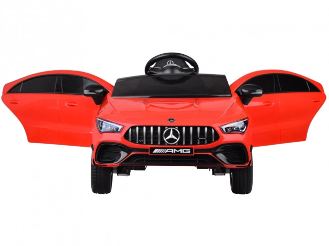 Elektrische kinderauto Mercedes AMG CLA 45s met schommelfunctie – Rood