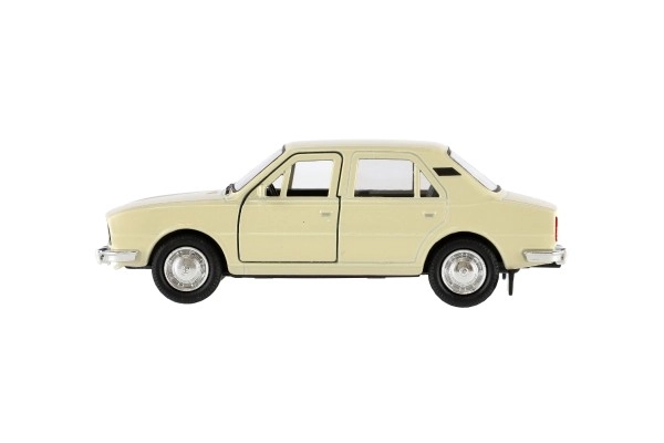 Auto Welly Škoda 105L metaal/plastic 11cm 1:34-39 vrije loop 4 kleuren in doos 15x7x7cm