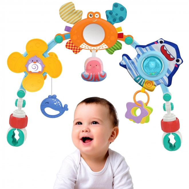 Woopie klauw met speelgoed voor kinderwagen