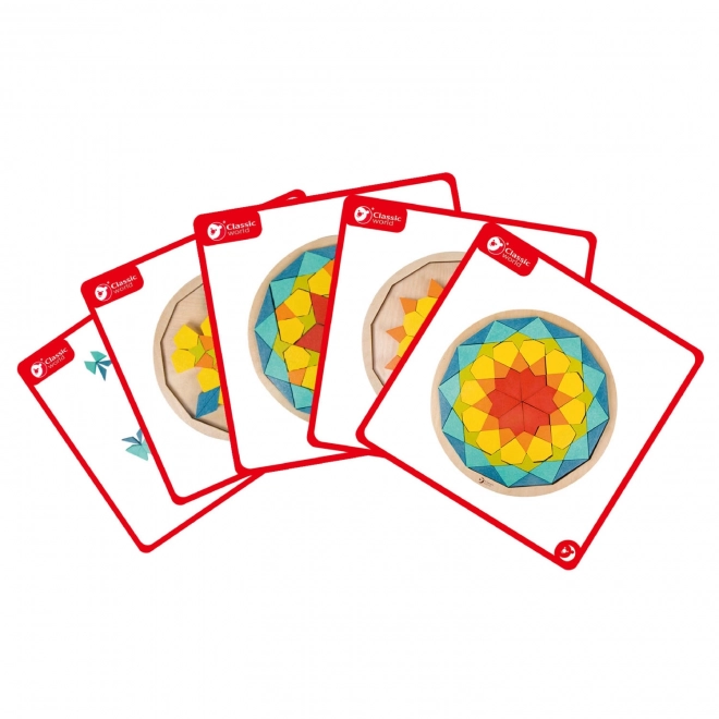 Montessori puzzel mandala - patronen, vormen en kleuren