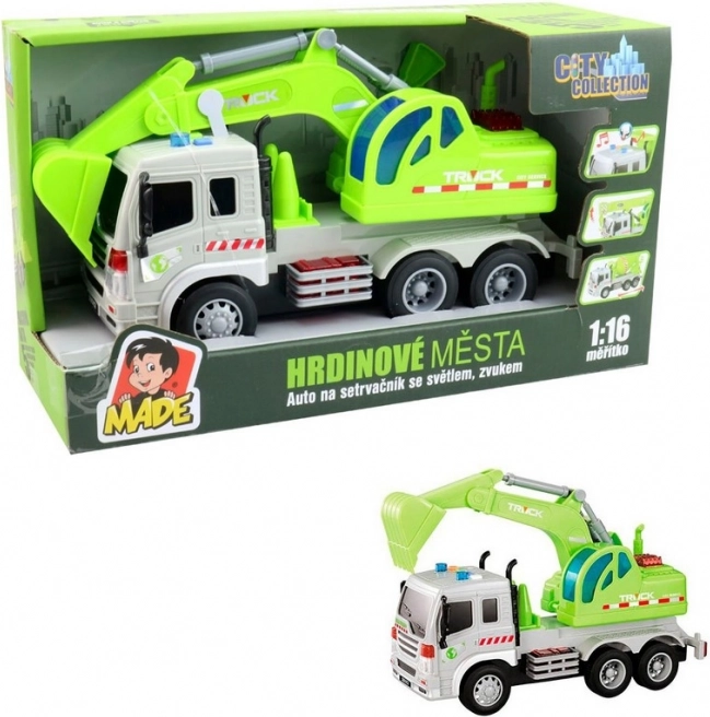 Auto Graafmachine City Collectie met Licht en Geluid