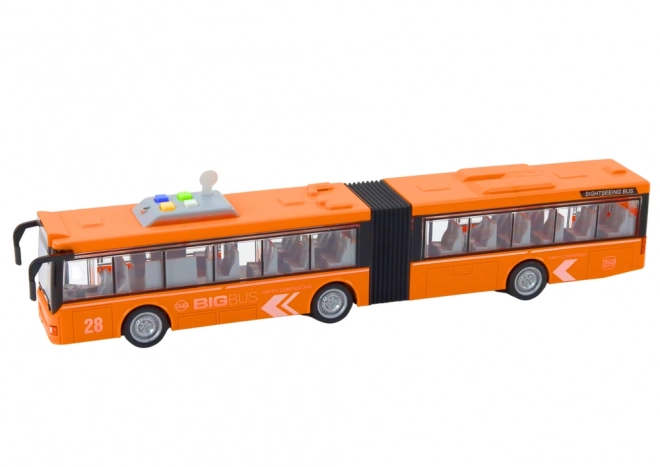 Articulatie stadsbus 1:16 Aandrijving Lichten Geluiden Oranje