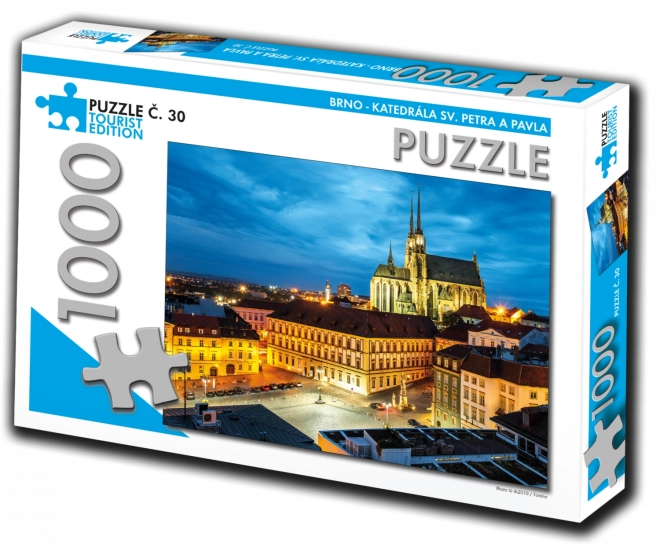 Puzzle TOURIST EDITION Kathedraal van St. Petrus en Paulus Brno 1000 stukjes