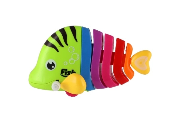Visje op windmechanisme plastic 11cm mix van kleuren 14st in doos