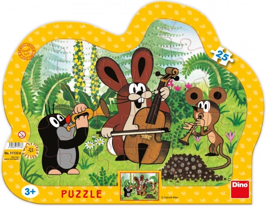 Dino puzzel Mol muzikant