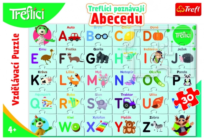 Educatieve puzzel 30 - Treflíci leren het alfabet