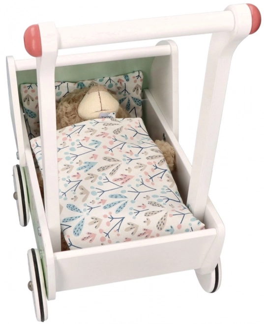 Houten poppenwagen