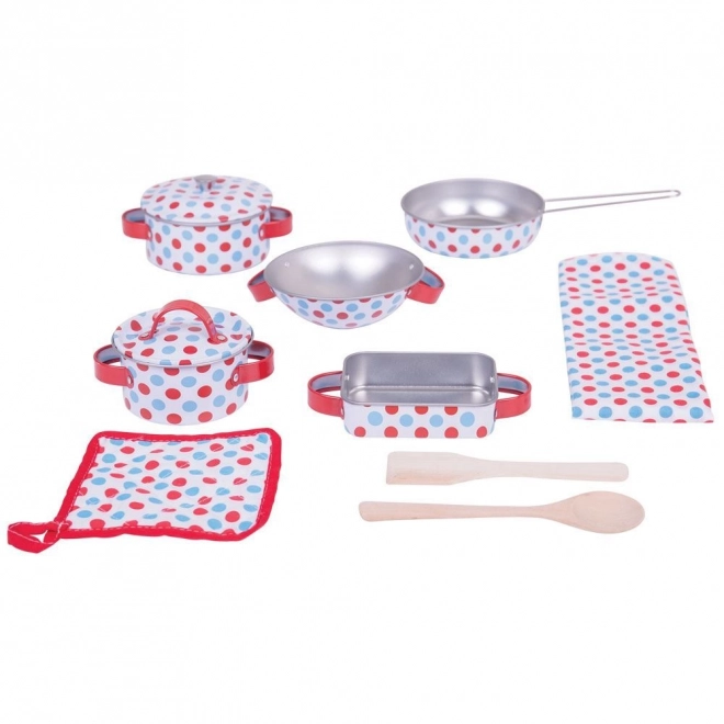Bigjigs Toys Servieset met stippen