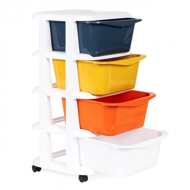 Handige organizer met 4 uitschuifbare plastic laden