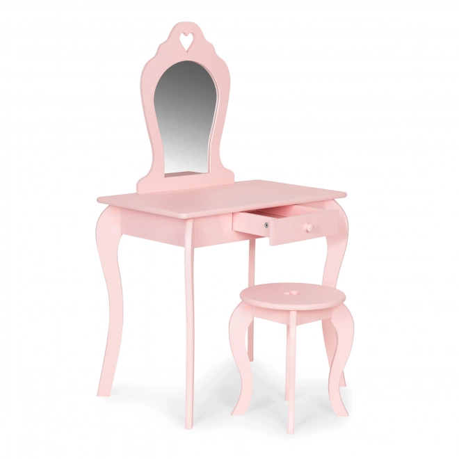 Grote kinderkaptafel met spiegel voor meisjes